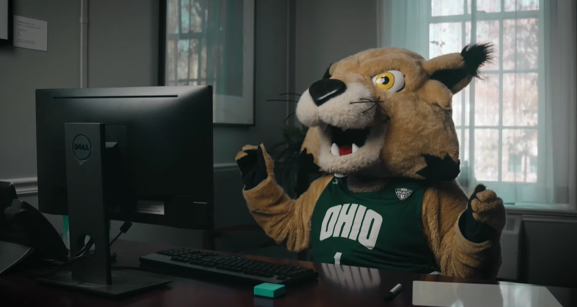 Why is a Bobcat the Ohio University Mascot?